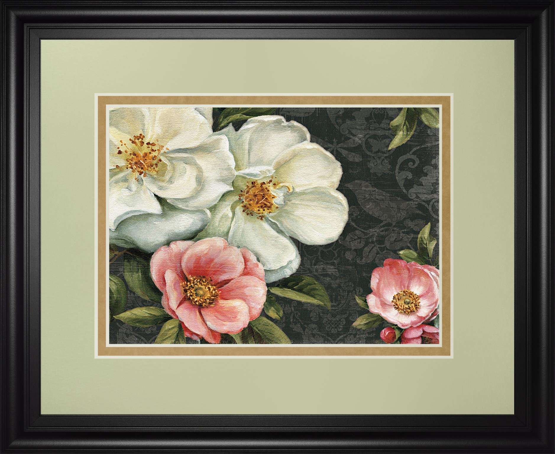 Floral Damask I By Lisa Audit 34X40 Framed Print