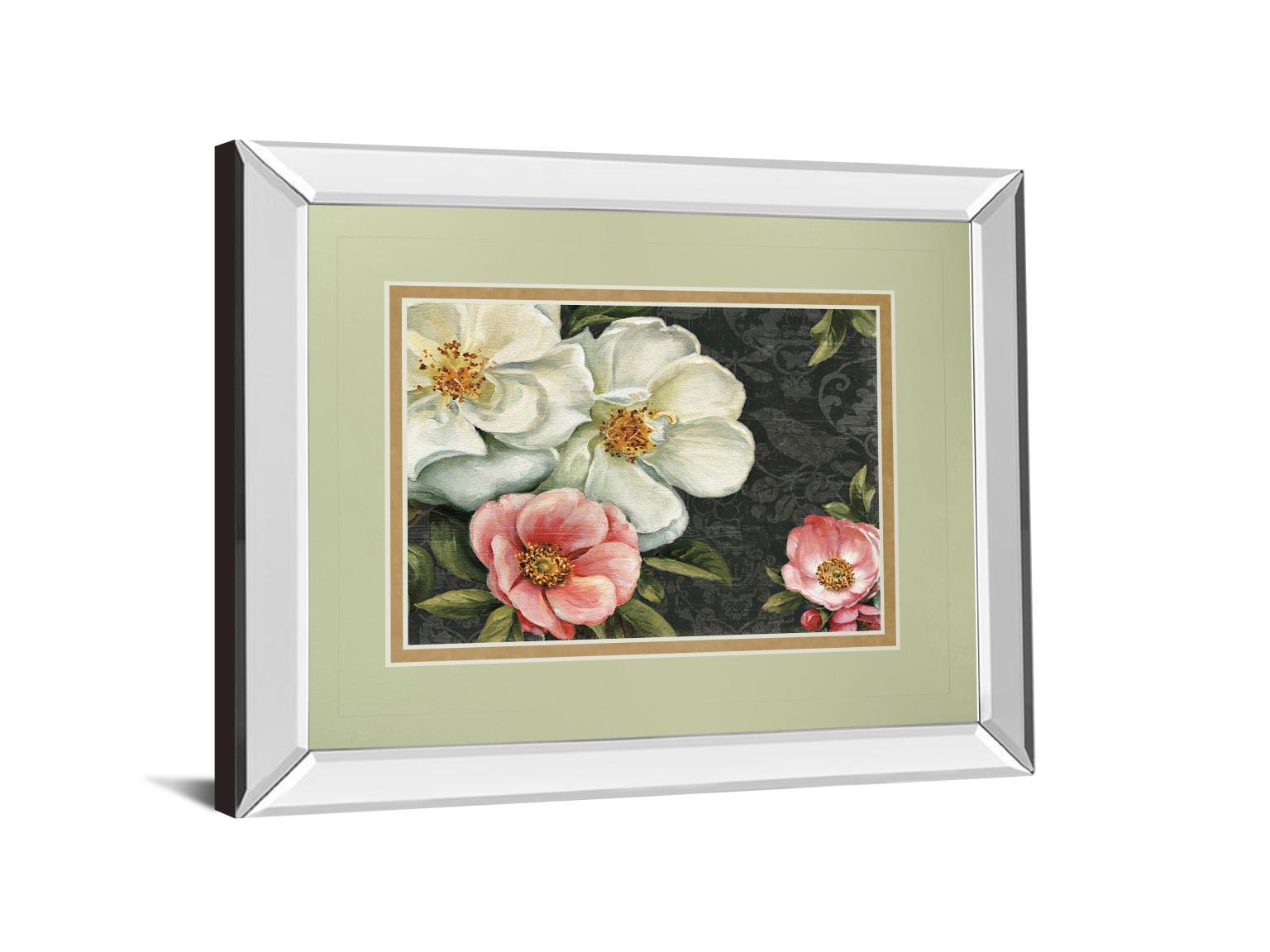 Mirrored Frame Floral Damask I By Lisa Audit 34X40 Mirror Frame Print