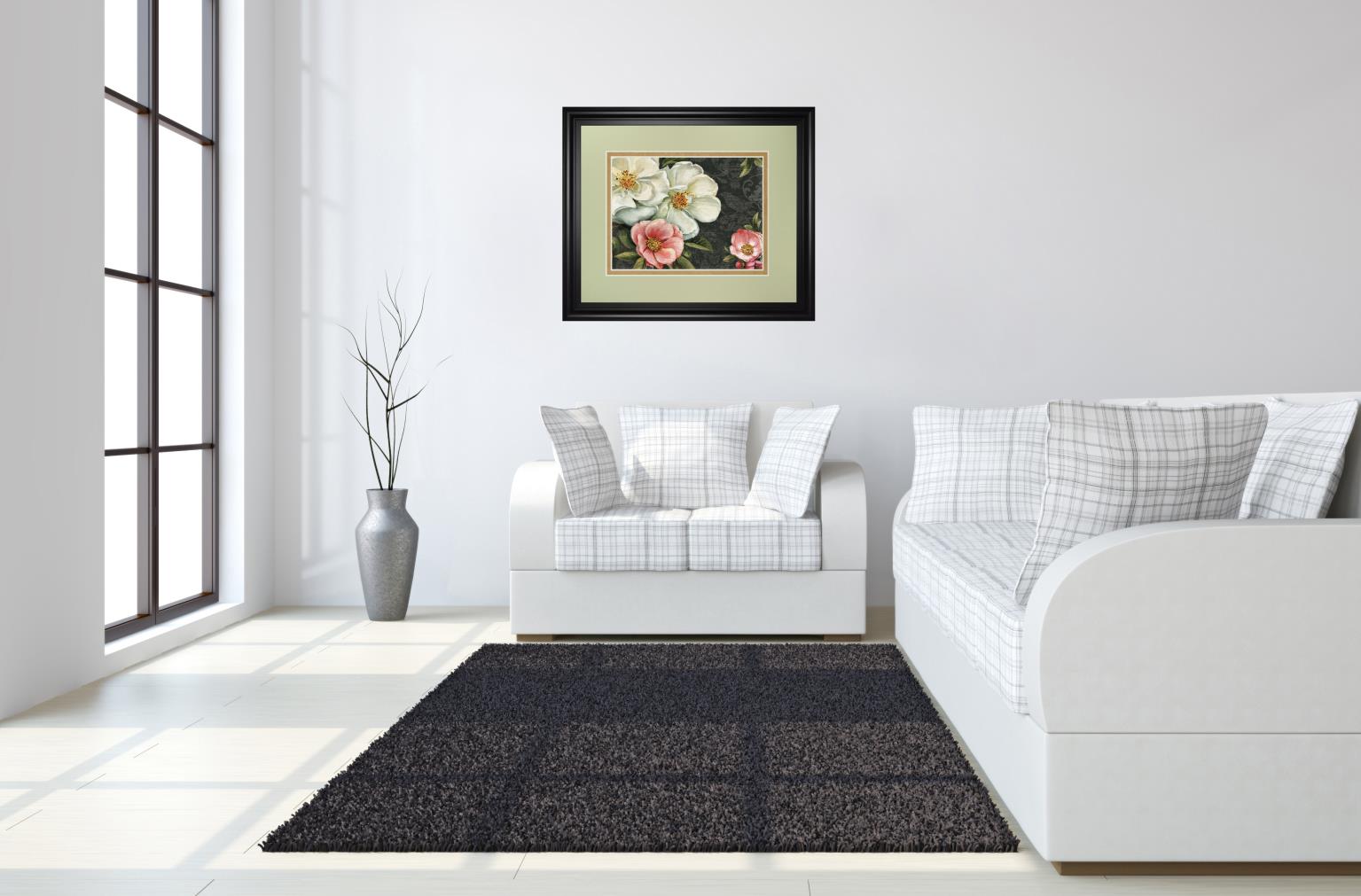 Floral Damask I By Lisa Audit 34X40 Framed Print