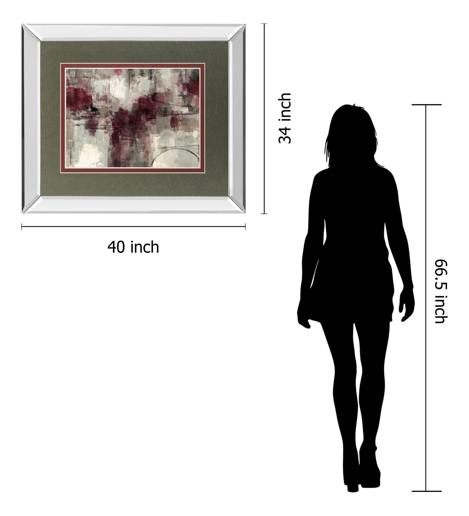 Mirrored Frame Stone Gardens By Silvia Vassileva 34X40 Mirror Frame Print