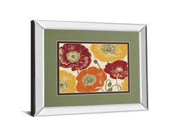 Mirrored Frame A Poppy'S Touch I Spice By Daphne Brissonnet 34X40 Mirror Frame Print