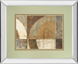 Mirrored Frame Circular Sculpture By Wild Apple Portfolio 34X40 Mirror Frame Print