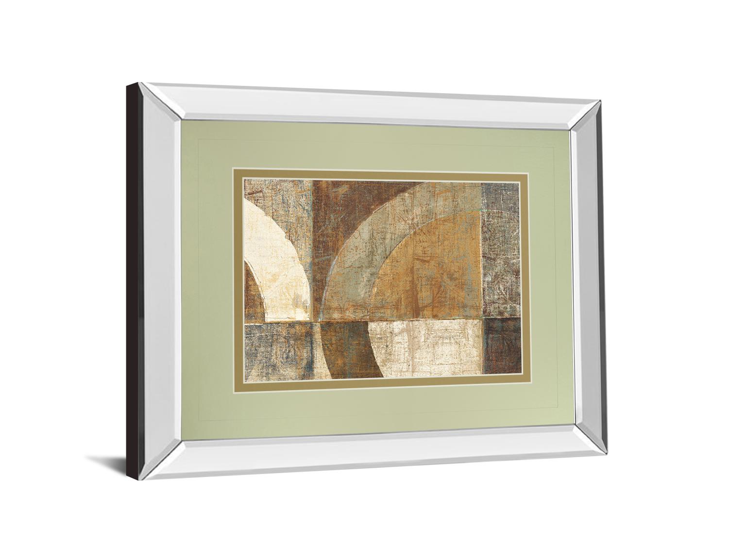Mirrored Frame Circular Sculpture By Wild Apple Portfolio 34X40 Mirror Frame Print