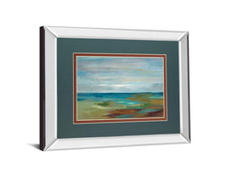 Mirrored Frame Wispy Clouds By Silvia Vassileva 34X40 Mirror Frame Print