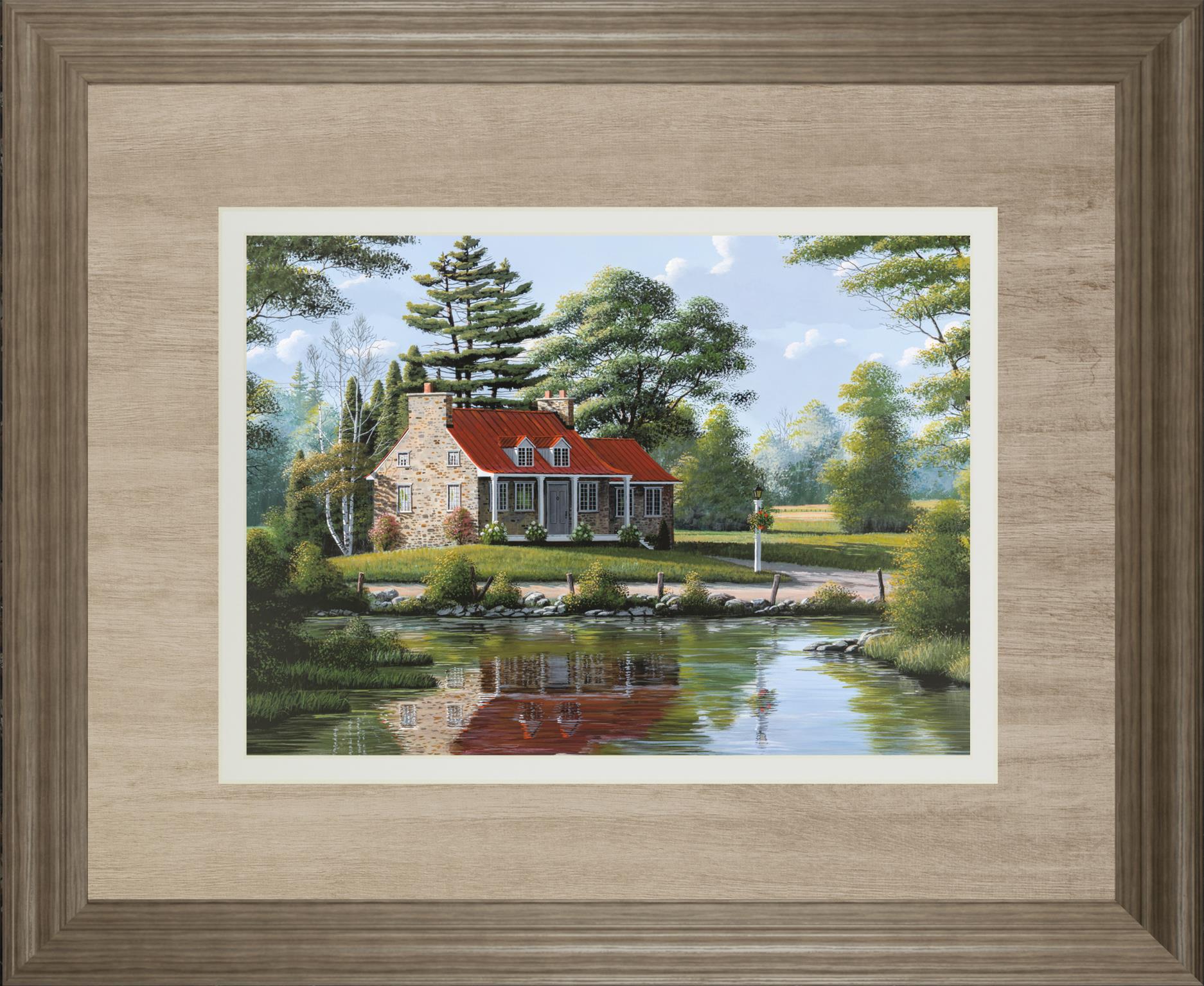 Summer Breeze By Saunders, B. 34X40 Framed Print