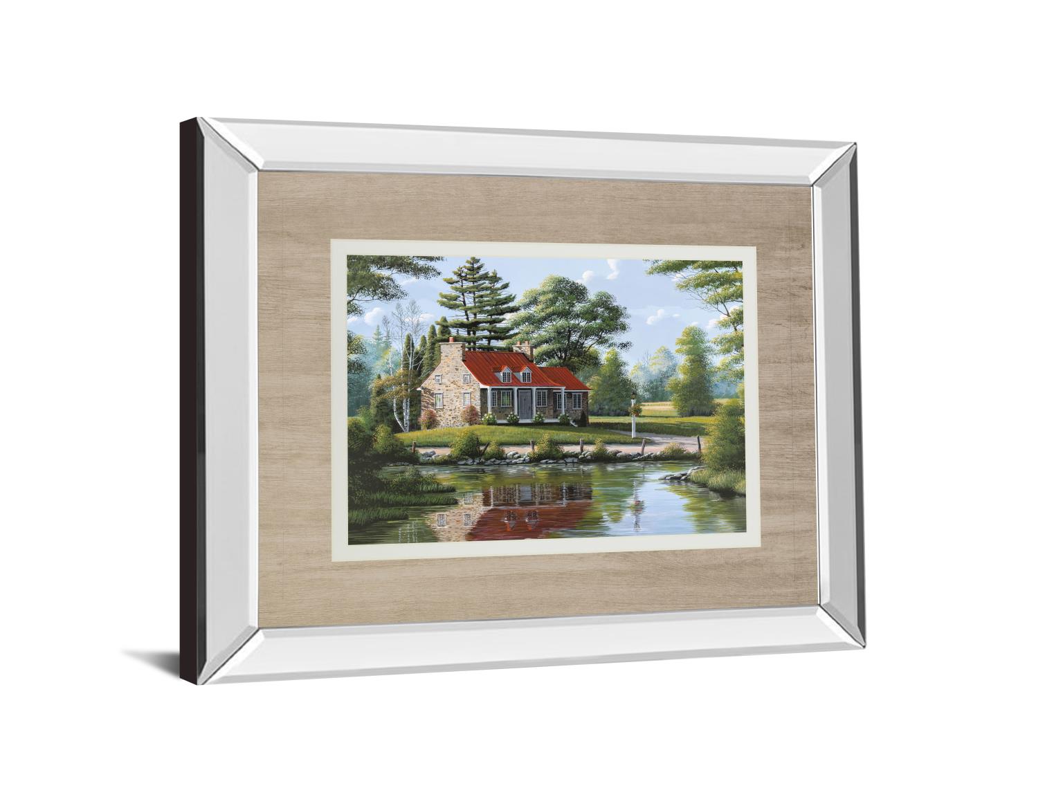 Mirrored Frame Summer Breeze By Saunders, B. 34X40 Mirror Frame Print