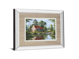 Mirrored Frame Summer Breeze By Saunders, B. 34X40 Mirror Frame Print