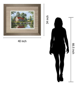 Summer Breeze By Saunders, B. 34X40 Framed Print