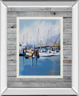 Mirrored Frame Along The Quay By Fitsimmons, A. 34X40 Mirror Frame Print