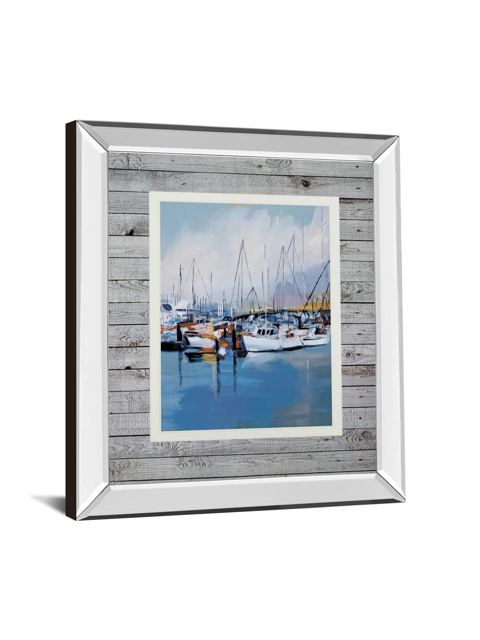 Mirrored Frame Along The Quay By Fitsimmons, A. 34X40 Mirror Frame Print