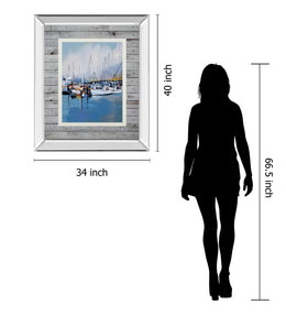 Mirrored Frame Along The Quay By Fitsimmons, A. 34X40 Mirror Frame Print
