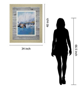 Along The Quay By Fitsimmons, A. 34X40 Framed Print