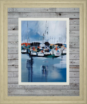 Docked By Fitsimmons, A. 34X40 Framed Print