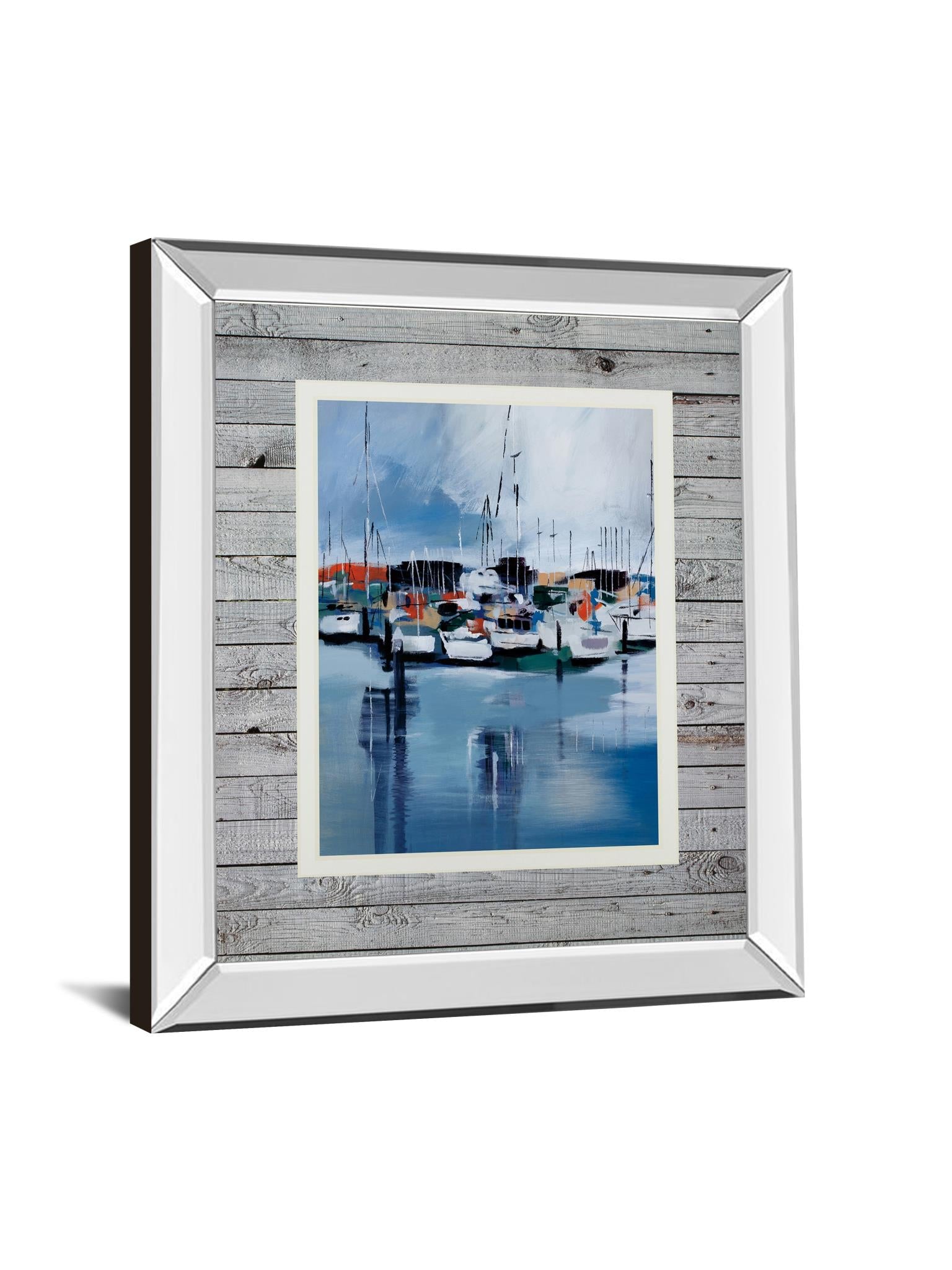 Mirrored Frame Docked By Fitsimmons, A. 34X40 Mirror Frame Print