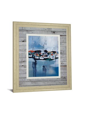 Docked By Fitsimmons, A. 34X40 Framed Print