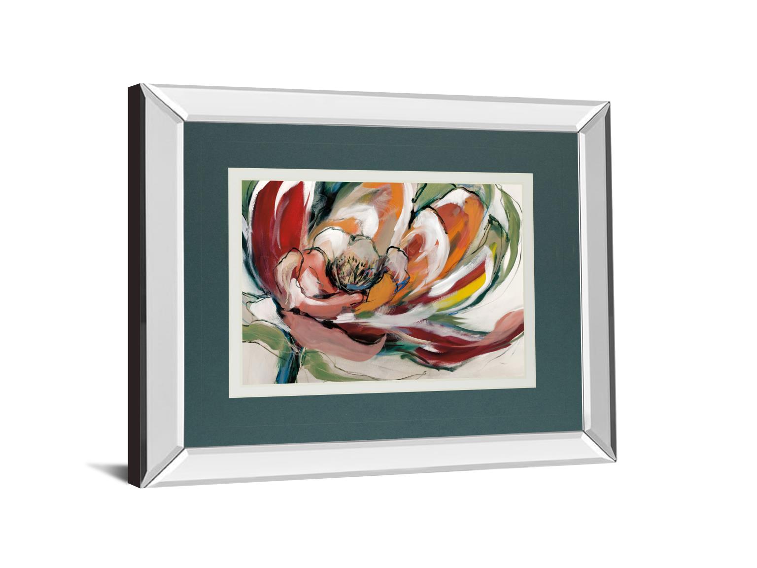 Mirrored Frame Bloomed I By Fitsimmons, A. 34X40 Mirror Frame Print