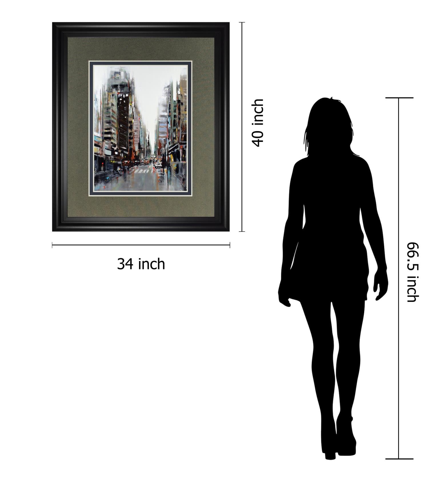 La Ville By Kadniri, A. 34X40 Framed Print