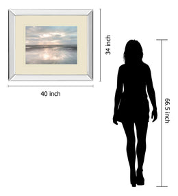 Silver Sands By Assaf Frank 34X40 Mirror Frame Print