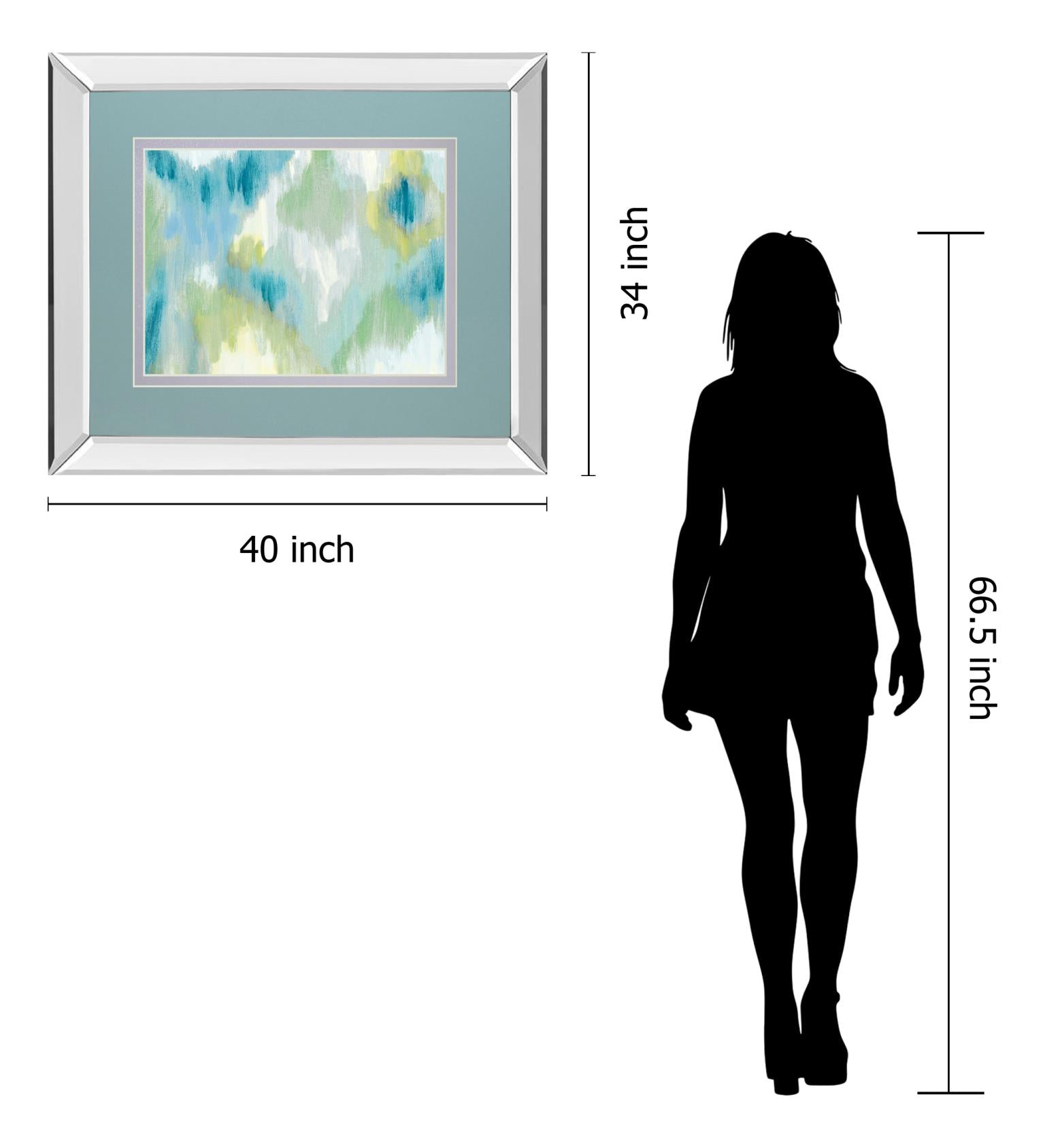 Energetic By Rita Vindedzis 34X40 Mirror Frame Print
