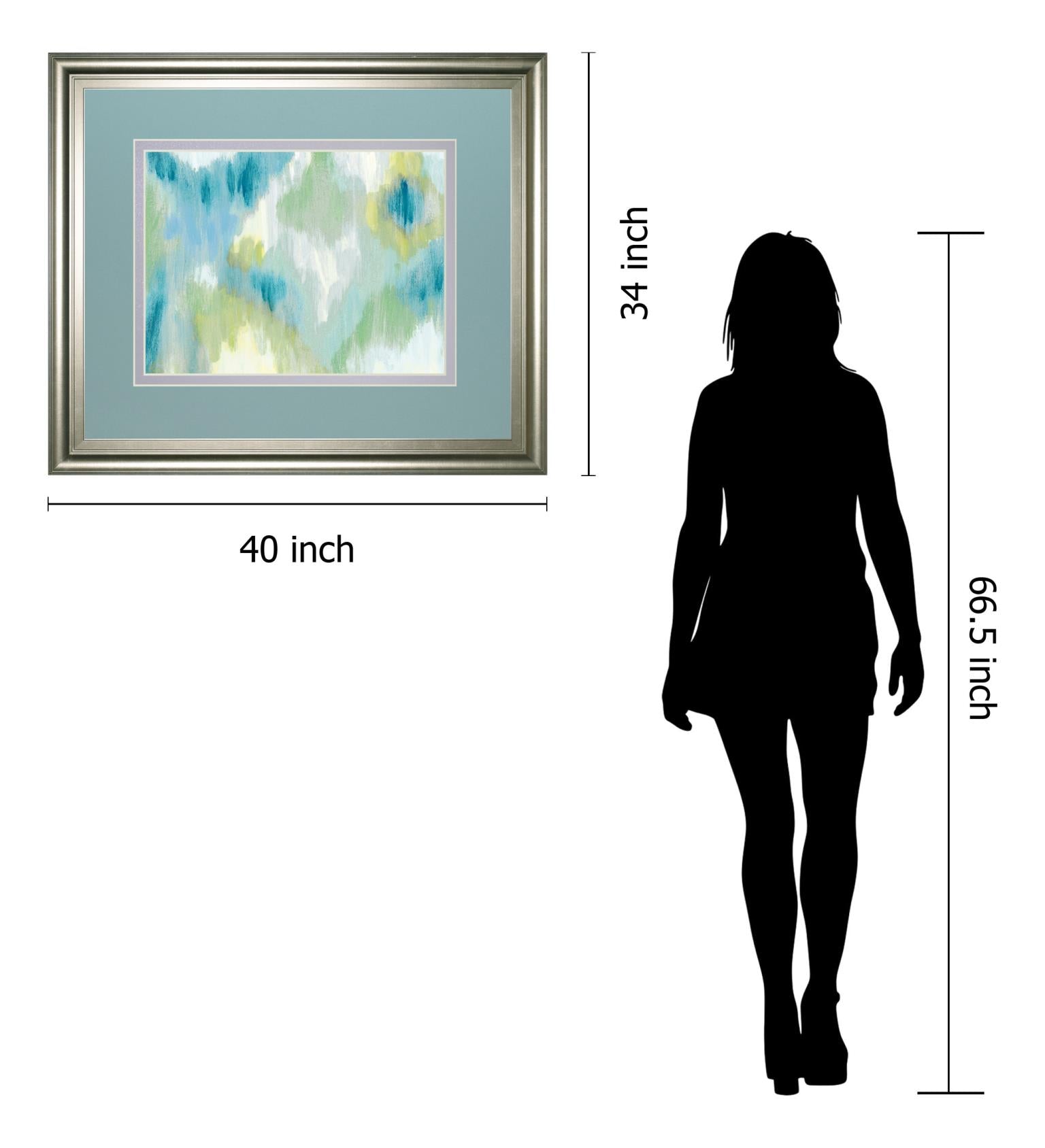 Energetic By Rita Vindedzis 34X40 Framed Print