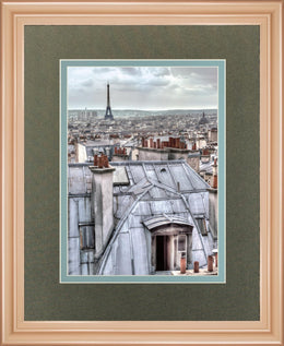 Paris Rooftops By Assaf Frank 34X40 Framed Print