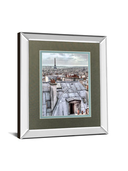 Paris Rooftops By Assaf Frank 34X40 Mirror Frame Print