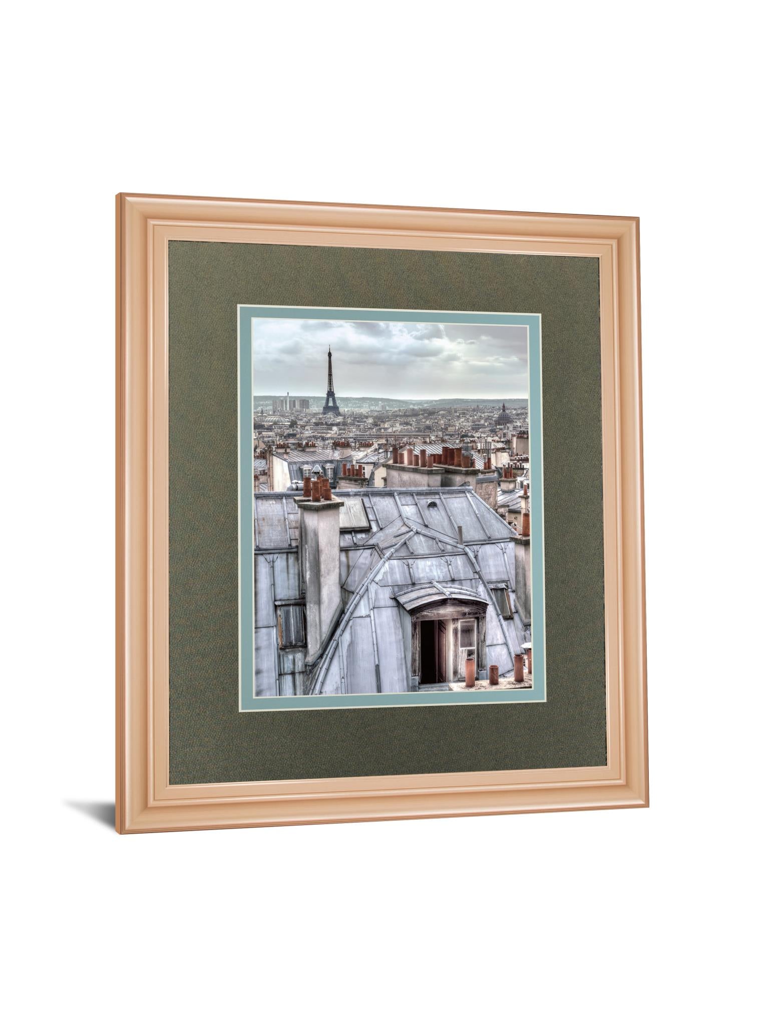 Paris Rooftops By Assaf Frank 34X40 Framed Print