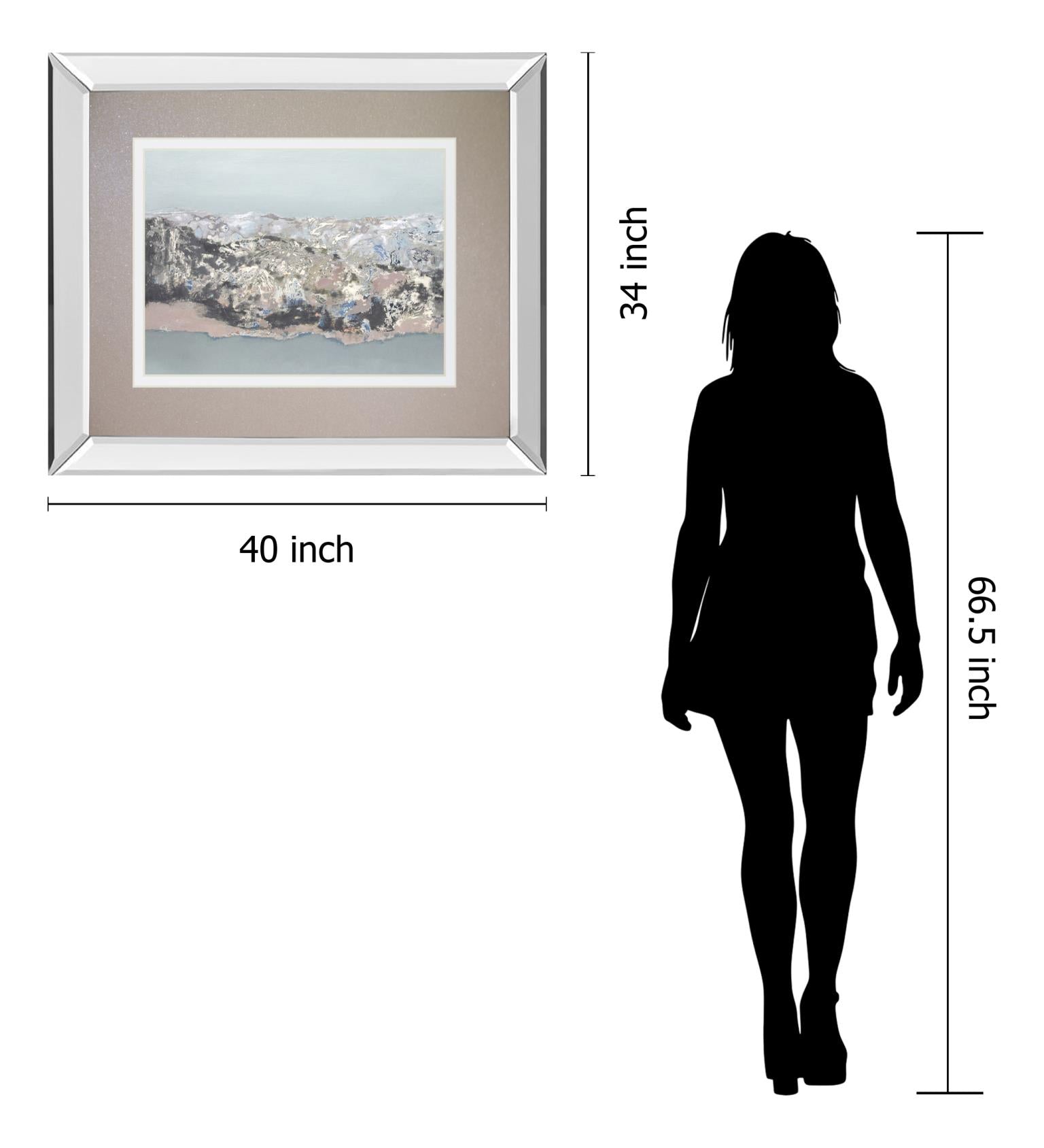 Terrain By Caroline Gold 34X40 Mirror Frame Print