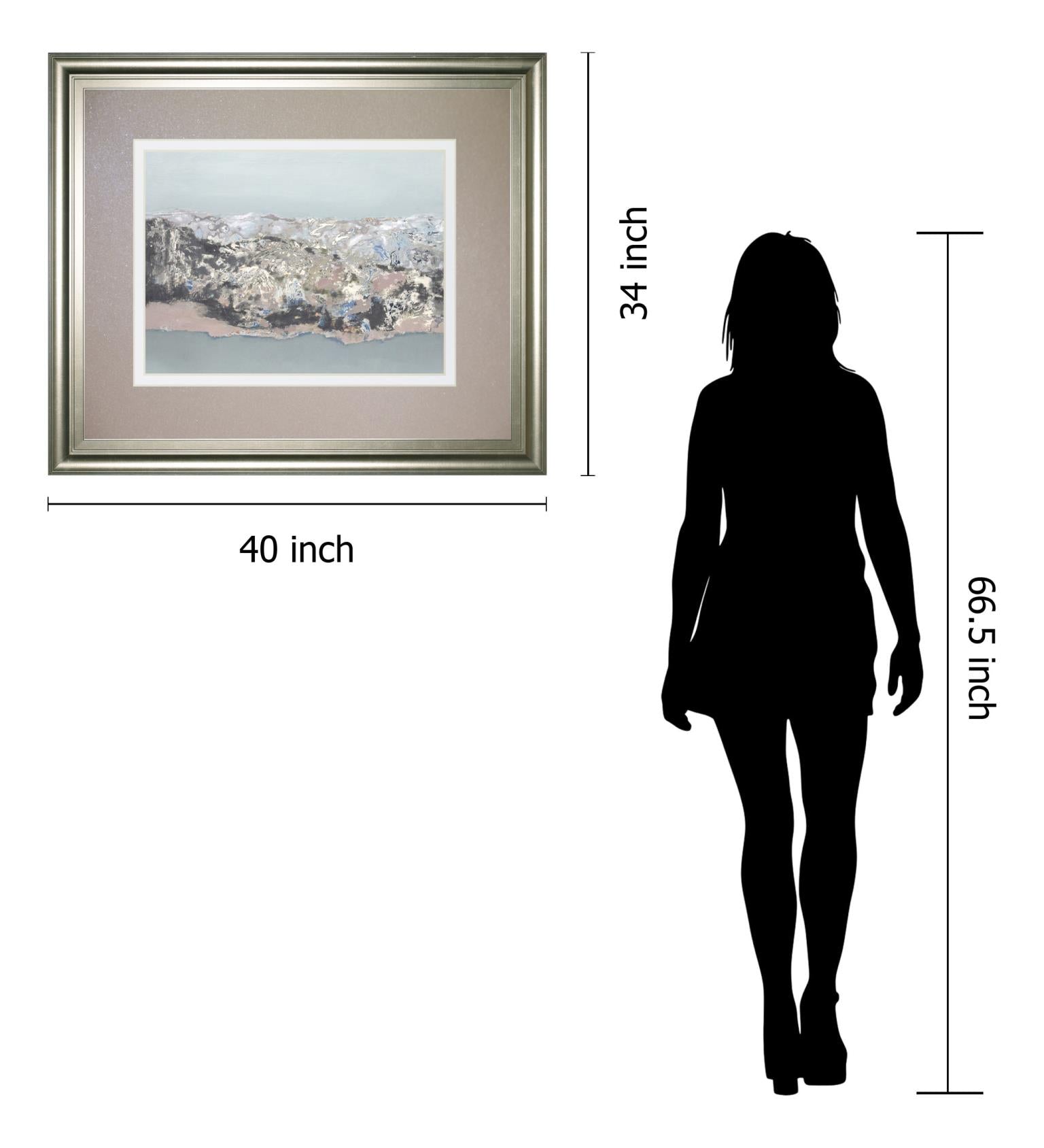 Terrain By Caroline Gold 34X40 Framed Print
