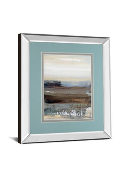 Hint Of Blue By Aerial Snow 34X40 Mirror Frame Print