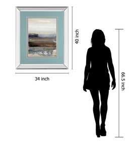 Hint Of Blue By Aerial Snow 34X40 Mirror Frame Print