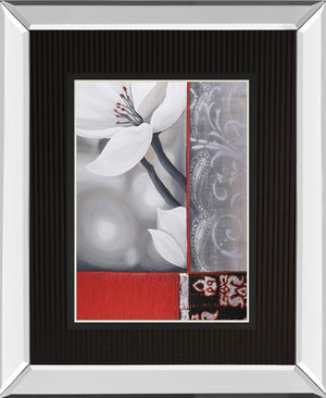 Bohemia Flora White By Jasmin Zara Copley 34X40 Mirror Frame Print