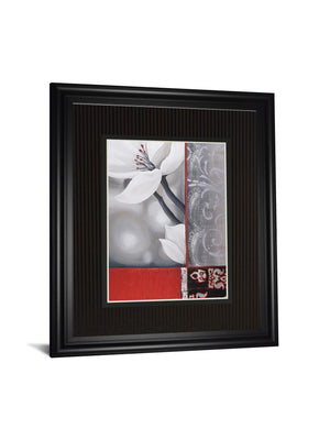 Bohemia Flora White By Jasmin Zara Copley 34X40 Framed Print