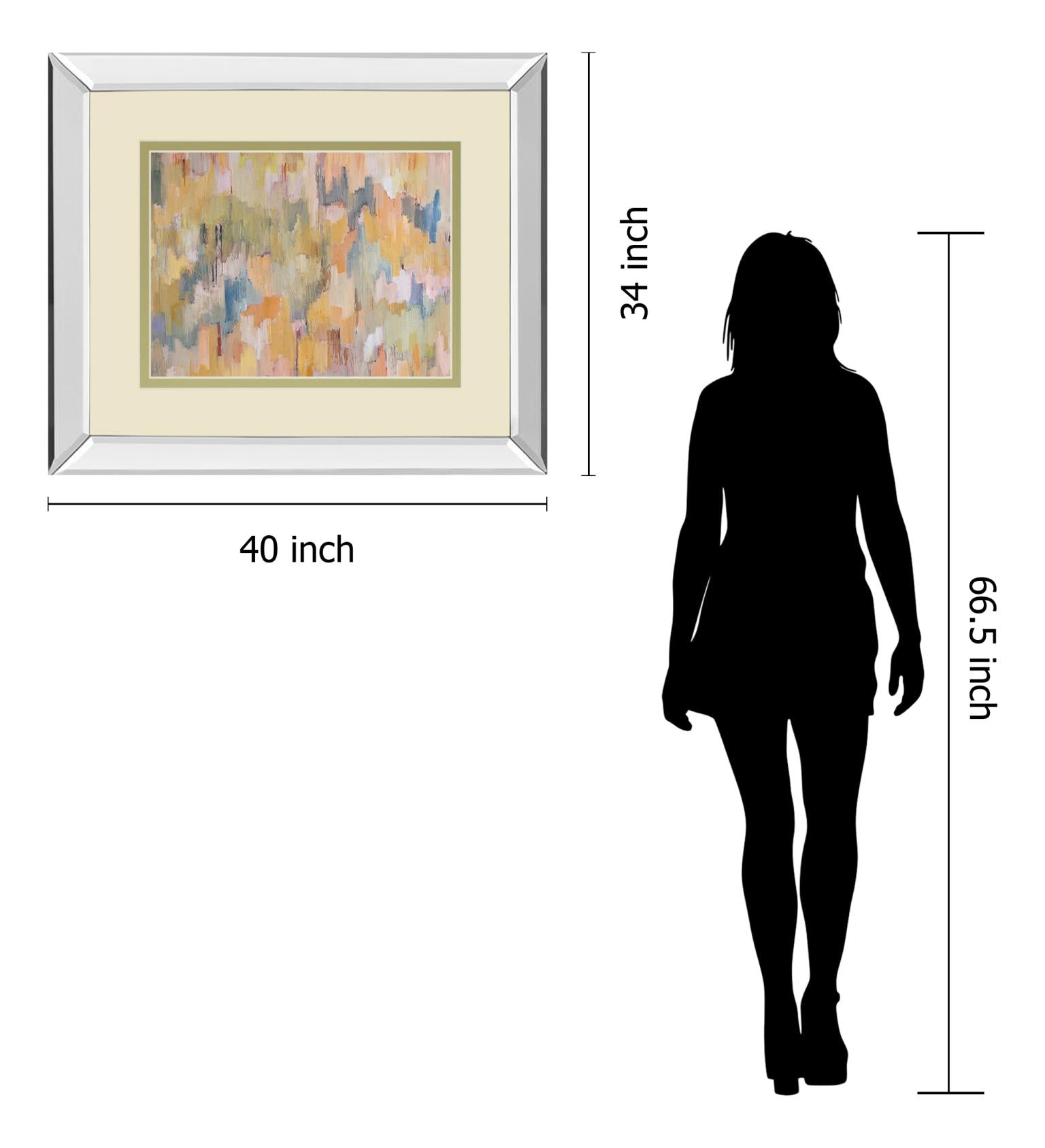 Concerto Grey By Robert Cresvell 34X40 Mirror Frame Print
