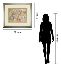 Concerto Grey By Robert Cresvell 34X40 Framed Print