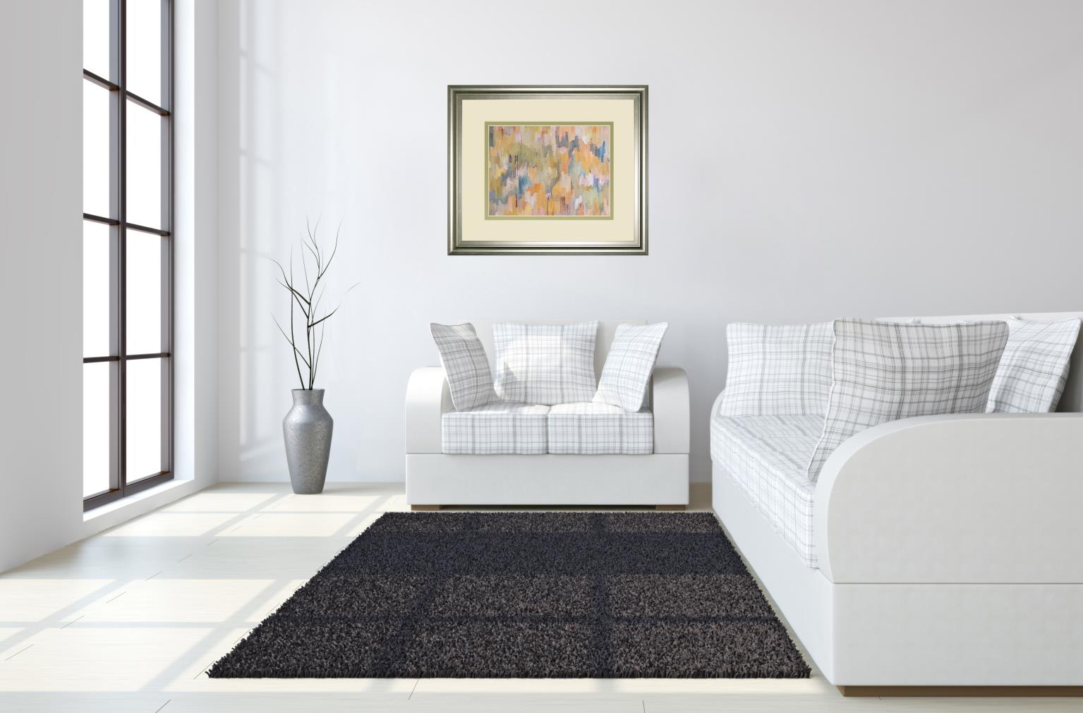 Concerto Grey By Robert Cresvell 34X40 Framed Print