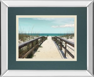 Welcome To Paradise By Nan 34X40 Mirror Frame Print