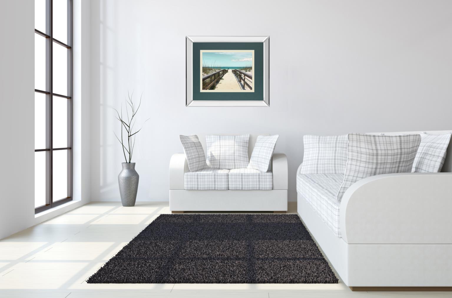 Welcome To Paradise By Nan 34X40 Mirror Frame Print