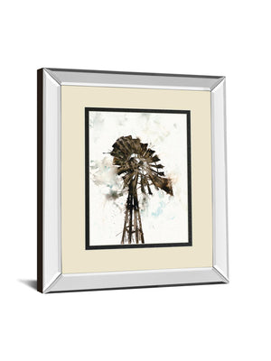 Watercolor Windmill By White Ladder 34X40 Mirror Frame Print