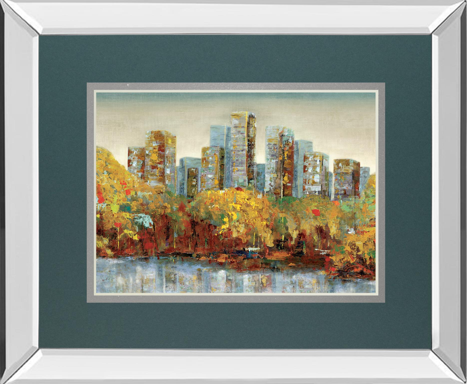Central Park By Carmen Dolce 34X40 Mirror Frame Print