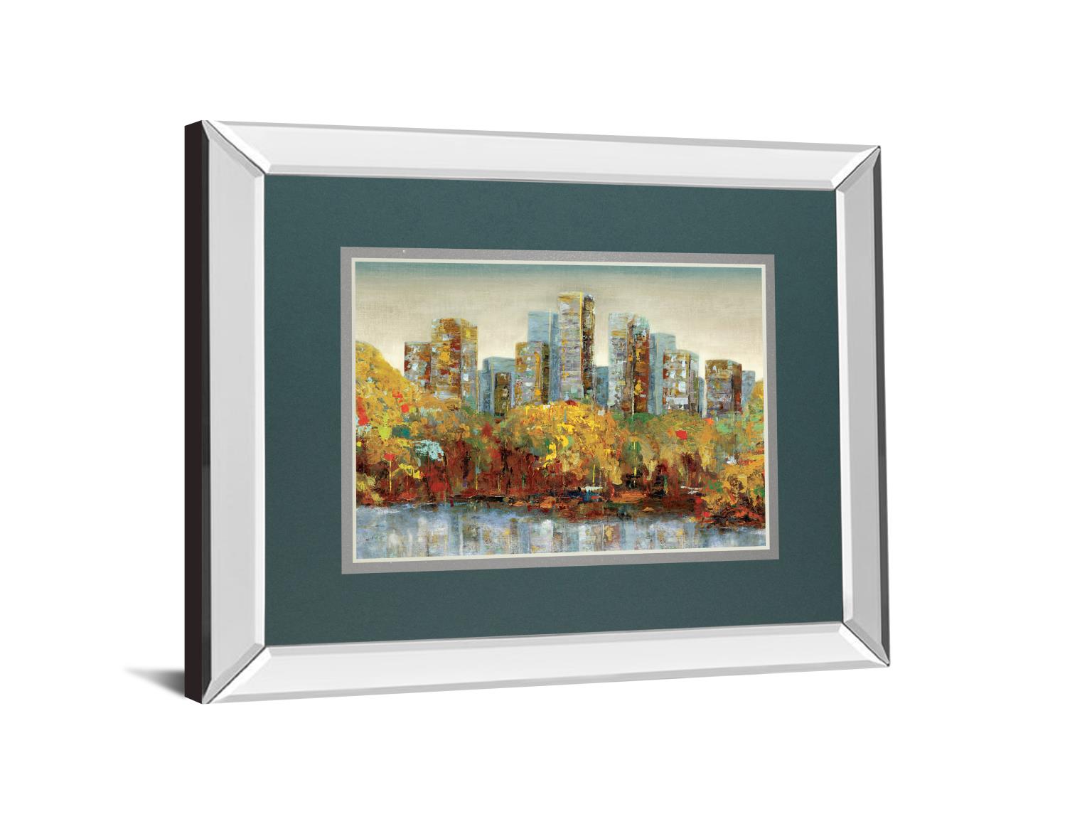 Central Park By Carmen Dolce 34X40 Mirror Frame Print