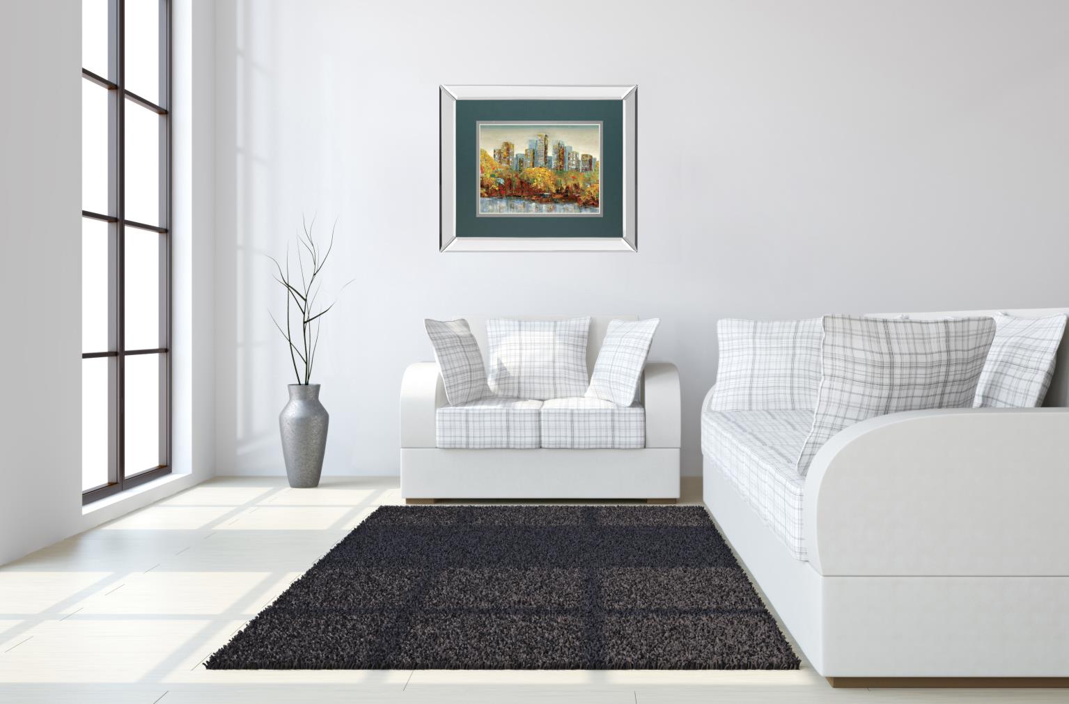 Central Park By Carmen Dolce 34X40 Mirror Frame Print