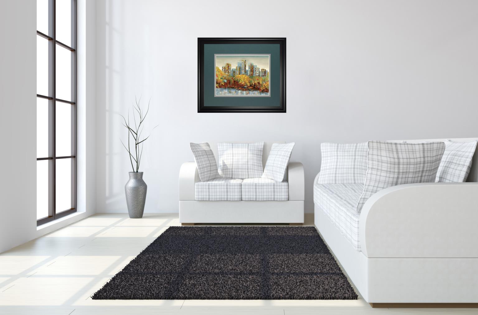 Central Park By Carmen Dolce 34X40 Framed Print