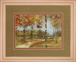 Autumn Path By Carmen Dolce 34X40 Framed Print