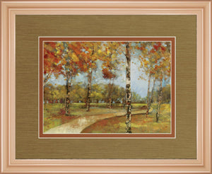 Autumn Path By Carmen Dolce 34X40 Framed Print