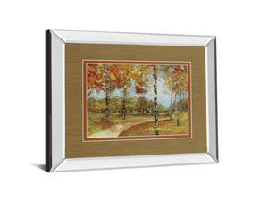 Autumn Path By Carmen Dolce 34X40 Mirror Frame Print
