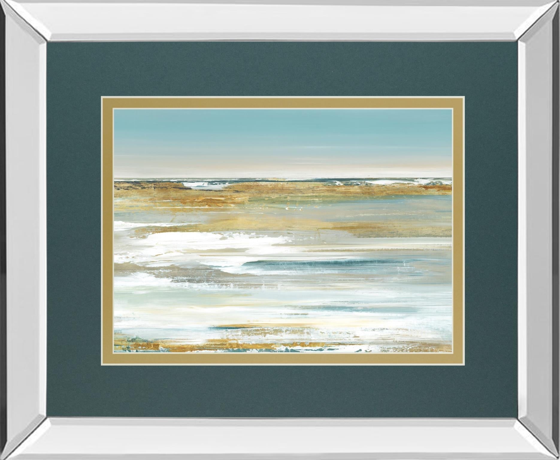 Blue Horizoni By Valeria Mravyan 34X40 Mirror Frame Print