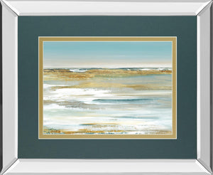 Blue Horizoni By Valeria Mravyan 34X40 Mirror Frame Print