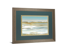 Blue Horizoni By Valeria Mravyan 34X40 Framed Print