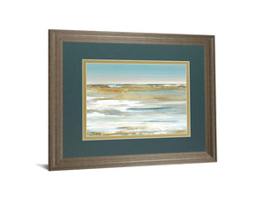 Blue Horizoni By Valeria Mravyan 34X40 Framed Print